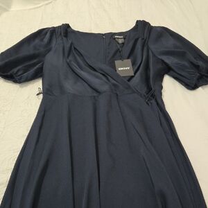 DKNY Midnight Blue with Sleeve Dress